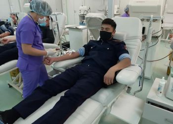 Шымкент қаласы Полиция департаменті Еңбекші ауданы Полиция басқармасының қызметкерлері донор болды.