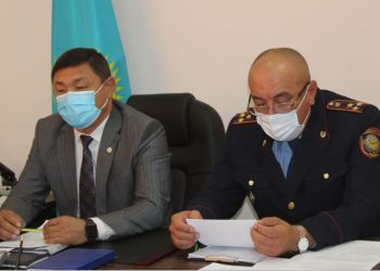 Келес пен Мақтаарал ауданының полиция басшылары халықпен кездесті