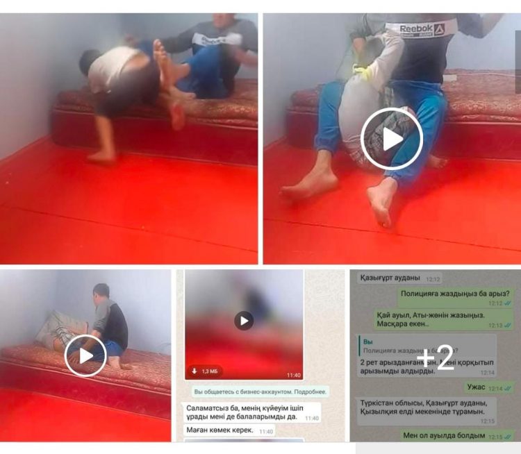 Түркістан облысының полицейлері өз балаларын ұрып-соққан ер адамды қамауға алды
