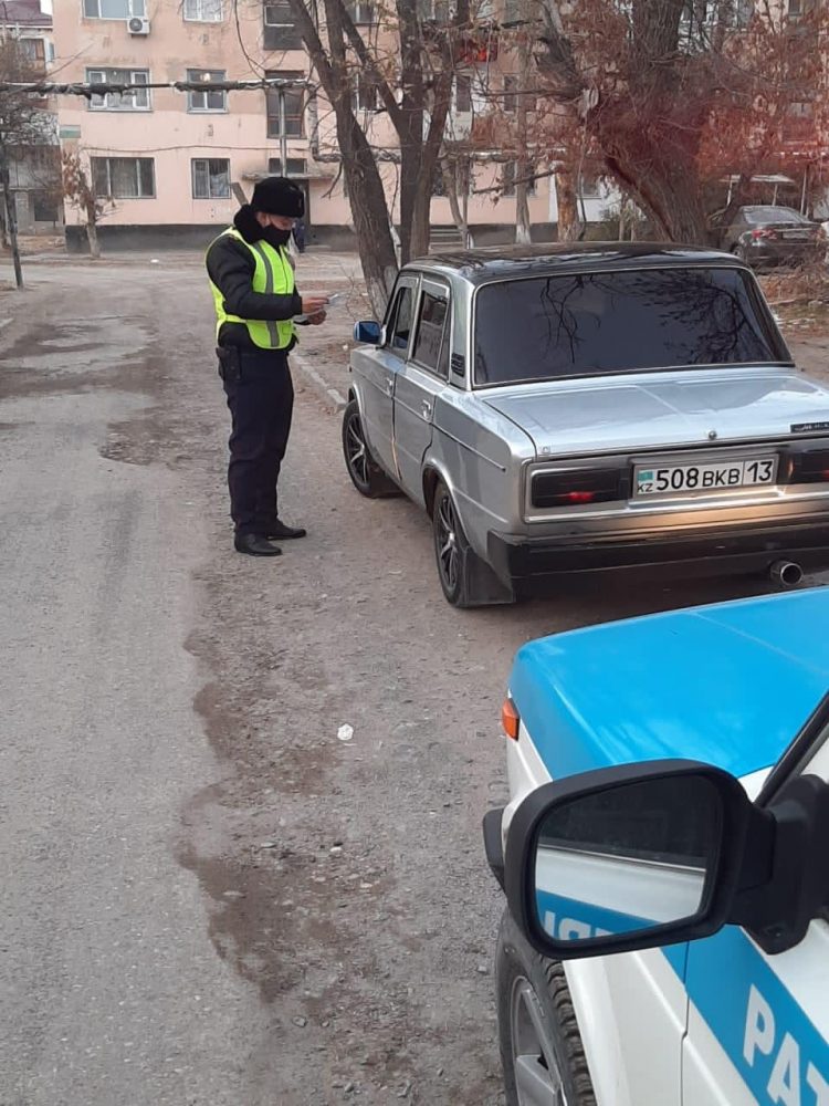 Кентаулық полицейлер 2 күн ішінде 100-ден астам әкімшілік  құқық бұзушылықты анықтады