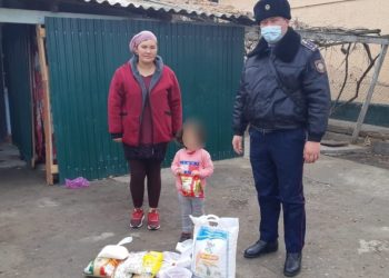 Мақтааралдық полицейлер қайырымдылық іс-шарасын жалғастыруда