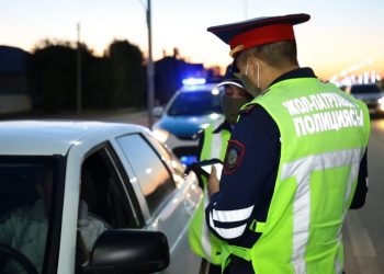 Түркістандық  полицейлер қала ішіндегі бірнеше құқық бұзушылықты анықтады