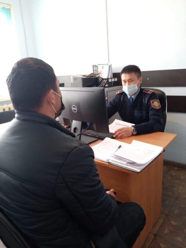 Түркістандық полицейлер қонаққа келіп, қыстық тон ұрлаған күдіктіні ұстады