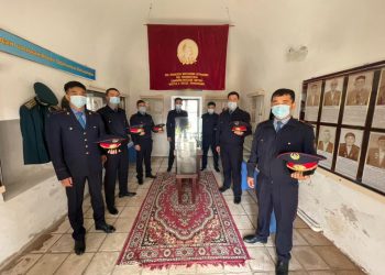 Түркістан облысының полицейлері мамыр айындағы мерекелер қарсаңында  мұражайға  барды