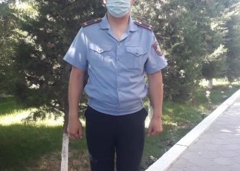 Түркістан облысында полицей көршісінің үйін тонамақ болған күдіктіні қырағылықпен  ұстады