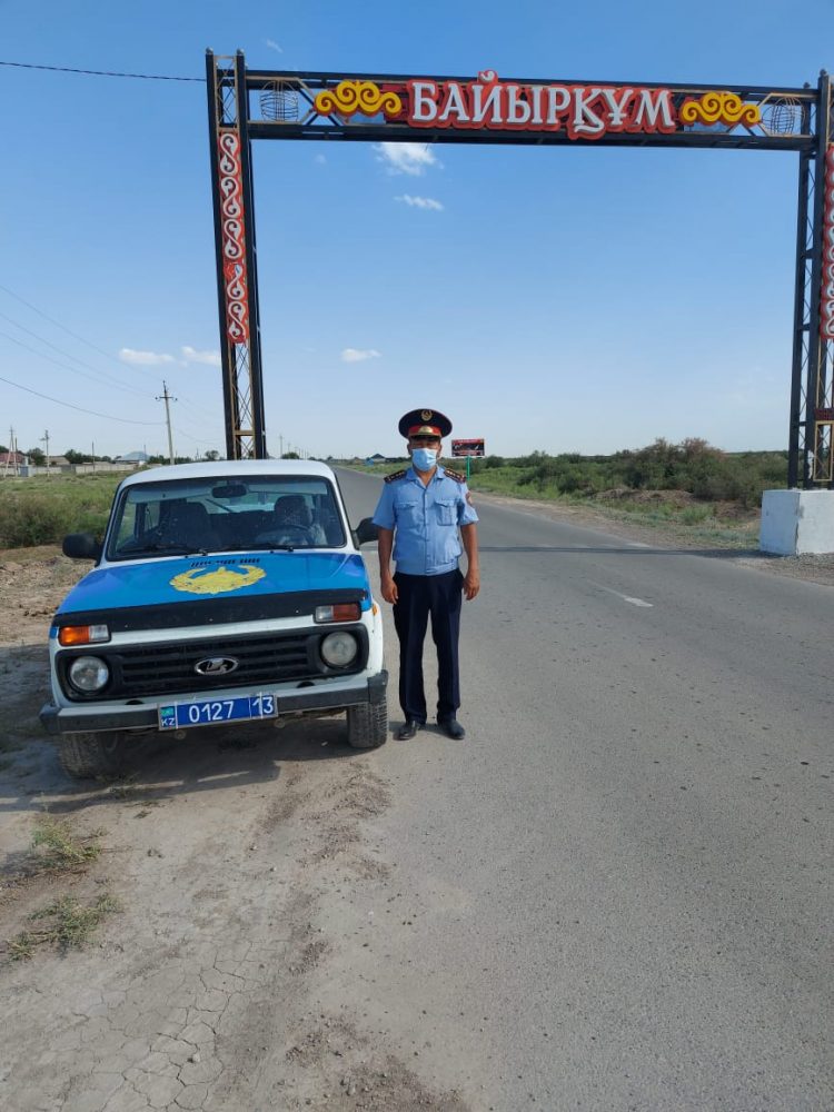 Түркістанда учаскелік инспектор тұрғынның көлігін заңсыз айдап кеткен күдіктіні құрықтады