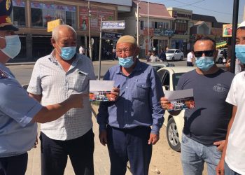 Түркістан облысында тұрғындарға 1000 дана жаднама таратылды