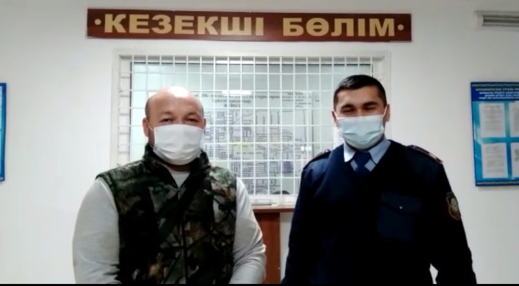 Жетісай ауданының полицейлері жоғалған сиырды тауып, иесінен алғыс алды