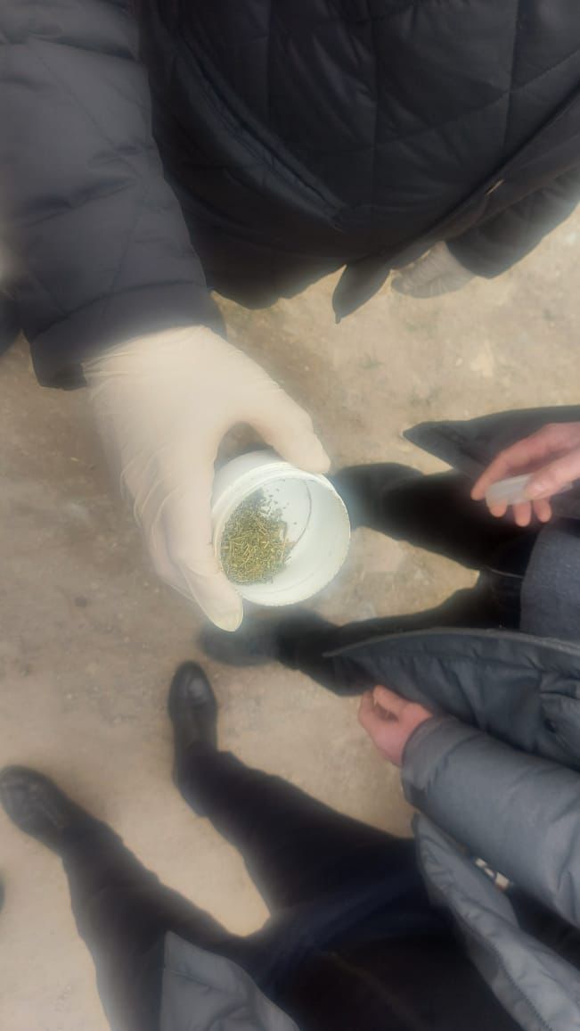 Түркістан облысы полицейлері тұрғынның қалтасынан есірткі тапты