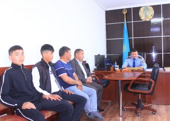 «Балалар жылы» аясында Төлебилік полицейлер көкпар өткізді