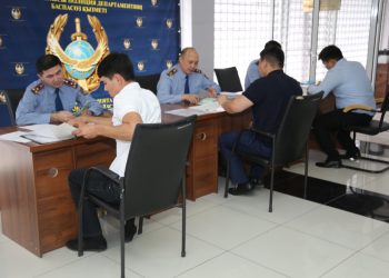 Түркістан облысында полицей болғысы келетіндерге арналған «Ашық есік» күні өткізілді