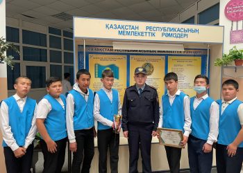 Түркістан облысының полицейлері «Мен және менің полицейім» атты акция өткізуде