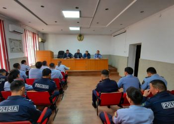 Түлкібас ауданында полицейлердің қатысуымен 1 мамыр – Қазақстан халқының бірлігі мерекесіне орай семинар-дәріс өтті