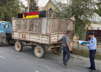 Мақтааралда 10 тракторға хаттама толтырылып,  2 көлік айыптұраққа қойылды