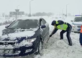 Боранды күні Түркістанның полицейлері 80-нен астам көлікке көмектесті