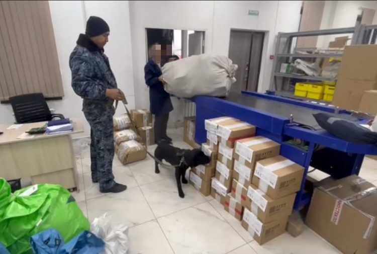 Пошта арқылы есірткіні тасымалдаудың алдын алу үшін полиция қызметкерлері арнайы іс-шара өткізді